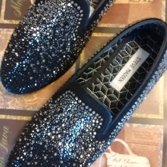 Steve Madden Climax Rhinestone Loafers 